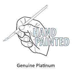 Hand Painted Genuine Platinum